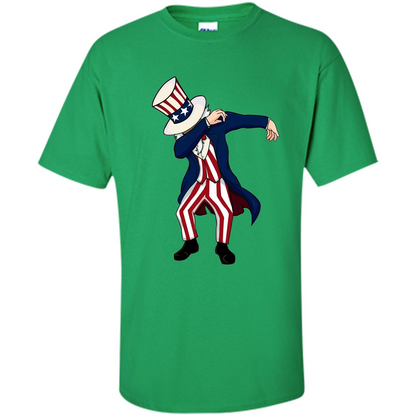 Independence Day 4th of July T-shirt Dabbing Irish Green