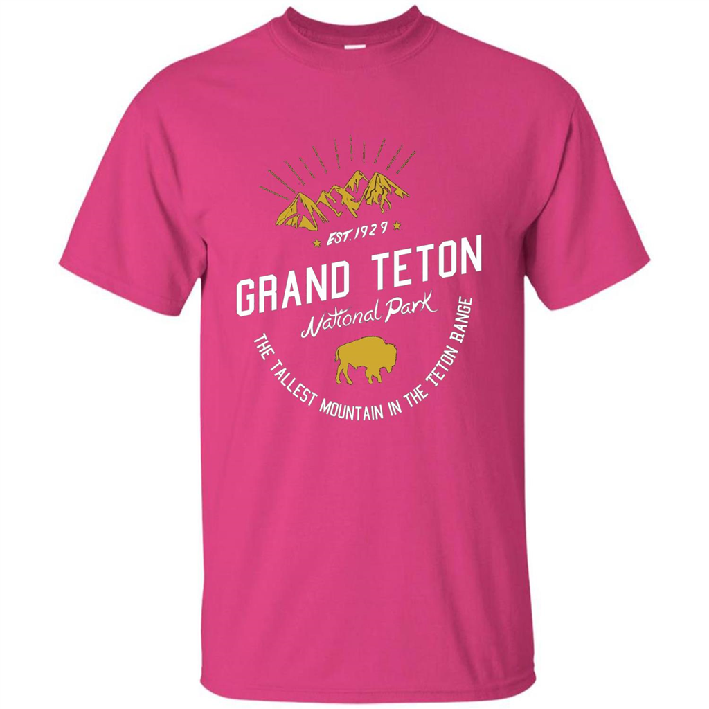 Grand Teton National Park T-shirt Heliconia