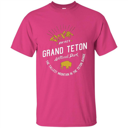 Grand Teton National Park T-shirt Heliconia