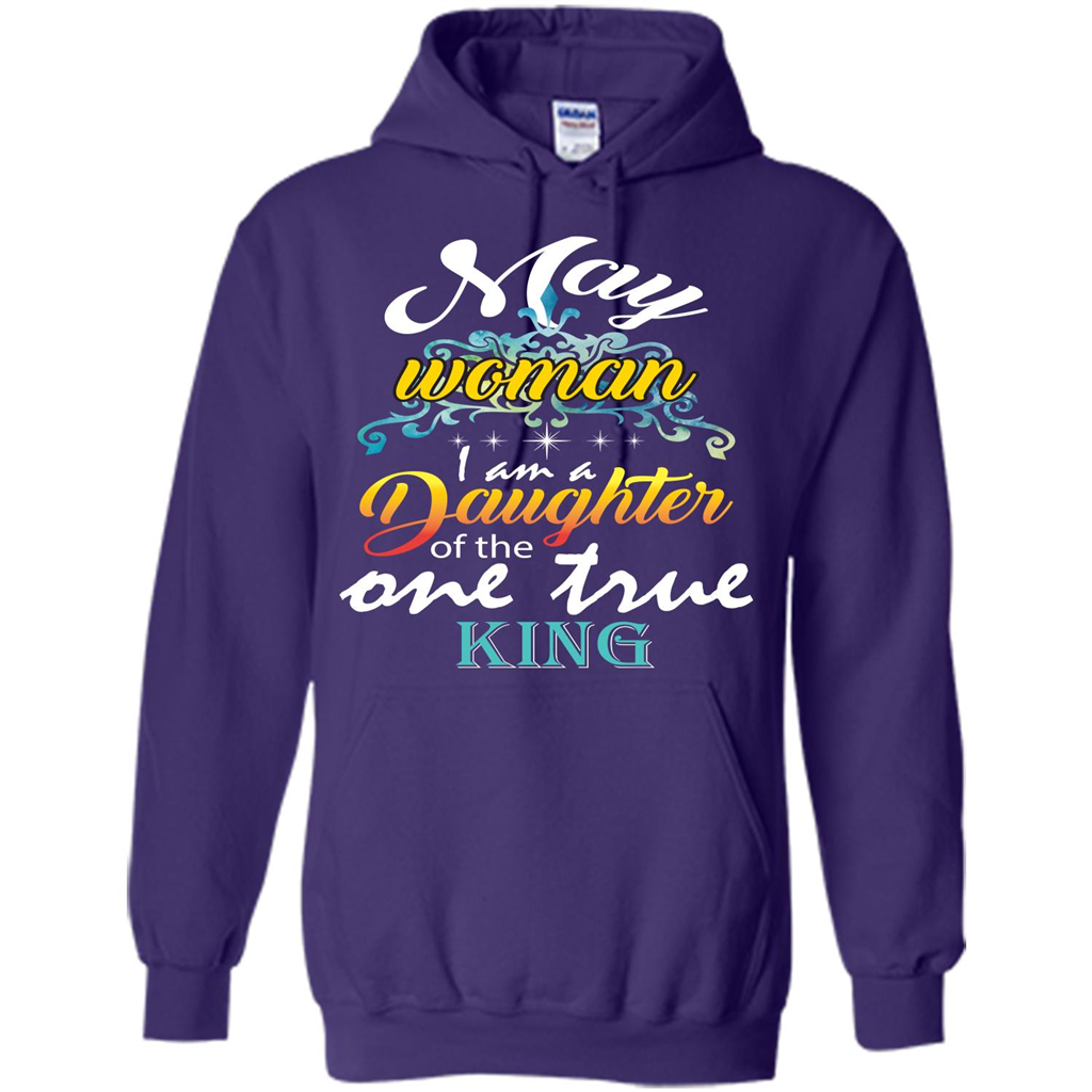 May Woman I Am A Daughter Of The One True King T-shirt Purple