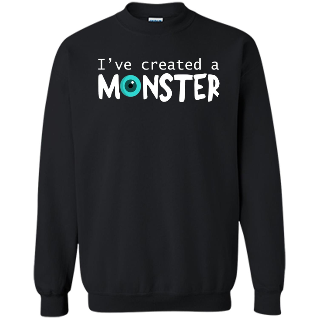 Daddy Son Matching T-shirt I Created A Monster Black