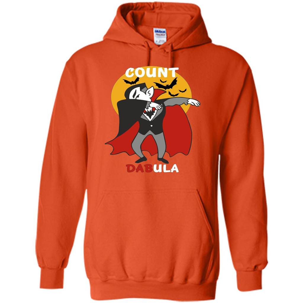 Count Dabula Dabbing Halloween T-shirt Orange