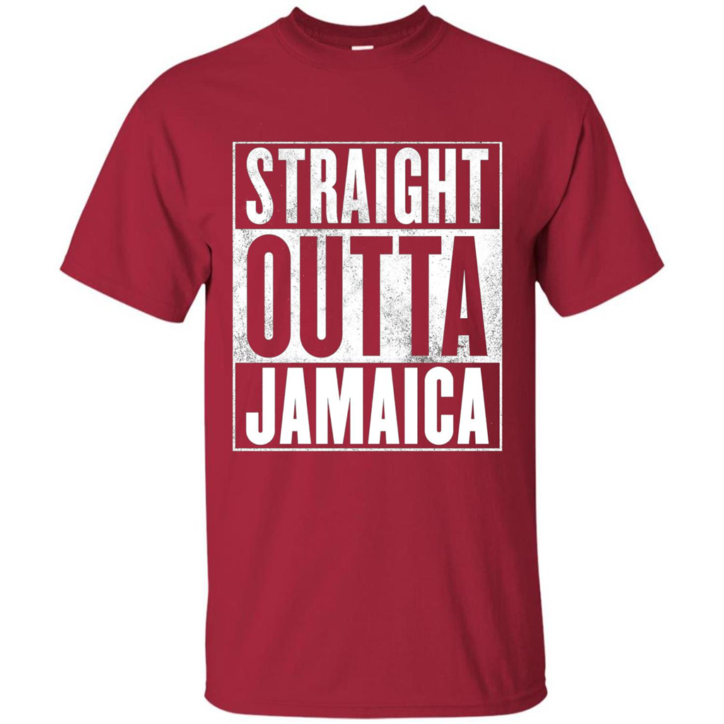 Jamaica T-Shirt - Straight Outta Jamaica T-shirt Cardinal