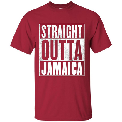 Jamaica T-Shirt - Straight Outta Jamaica T-shirt Cardinal