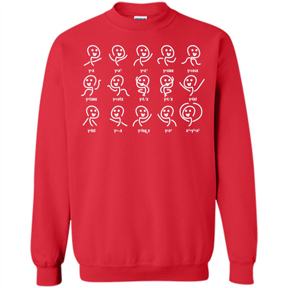 Math Lover T-shirt Algebra Dance Funny Graph Figures Math Equation Red