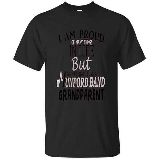 Proud Grandparent T-shirt Nothing Beats Being A Grandparent Black