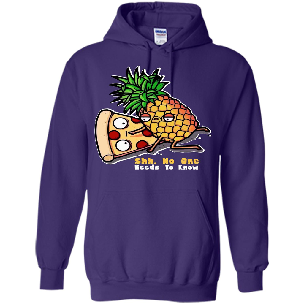 Pizza. Shh, No One Needs To Know T-shirt Purple