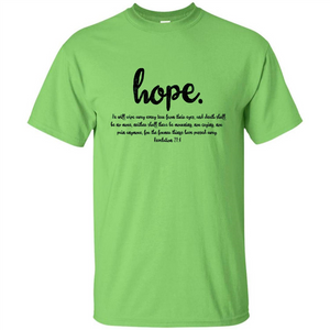 Hope Inspiration Tshirt With Bible Quote