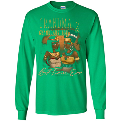 Family T-shirt Grandma Granddaughter Best Team Ever T-shirt
