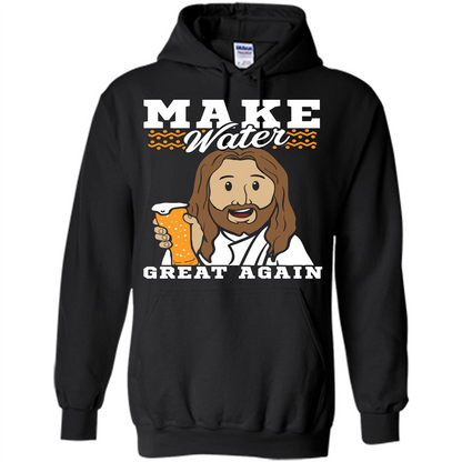 Beer T-shirt Make Water Great Again Black