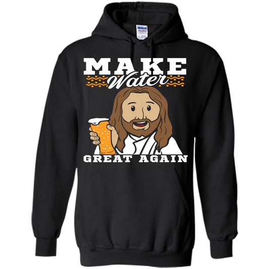 Beer T-shirt Make Water Great Again Black