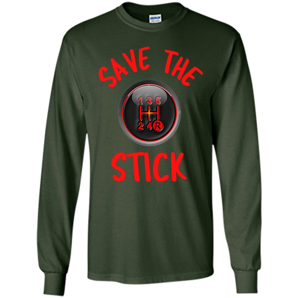 Car Racing T-Shirt Save The Stick Forest Green