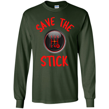 Car Racing T-Shirt Save The Stick Forest Green