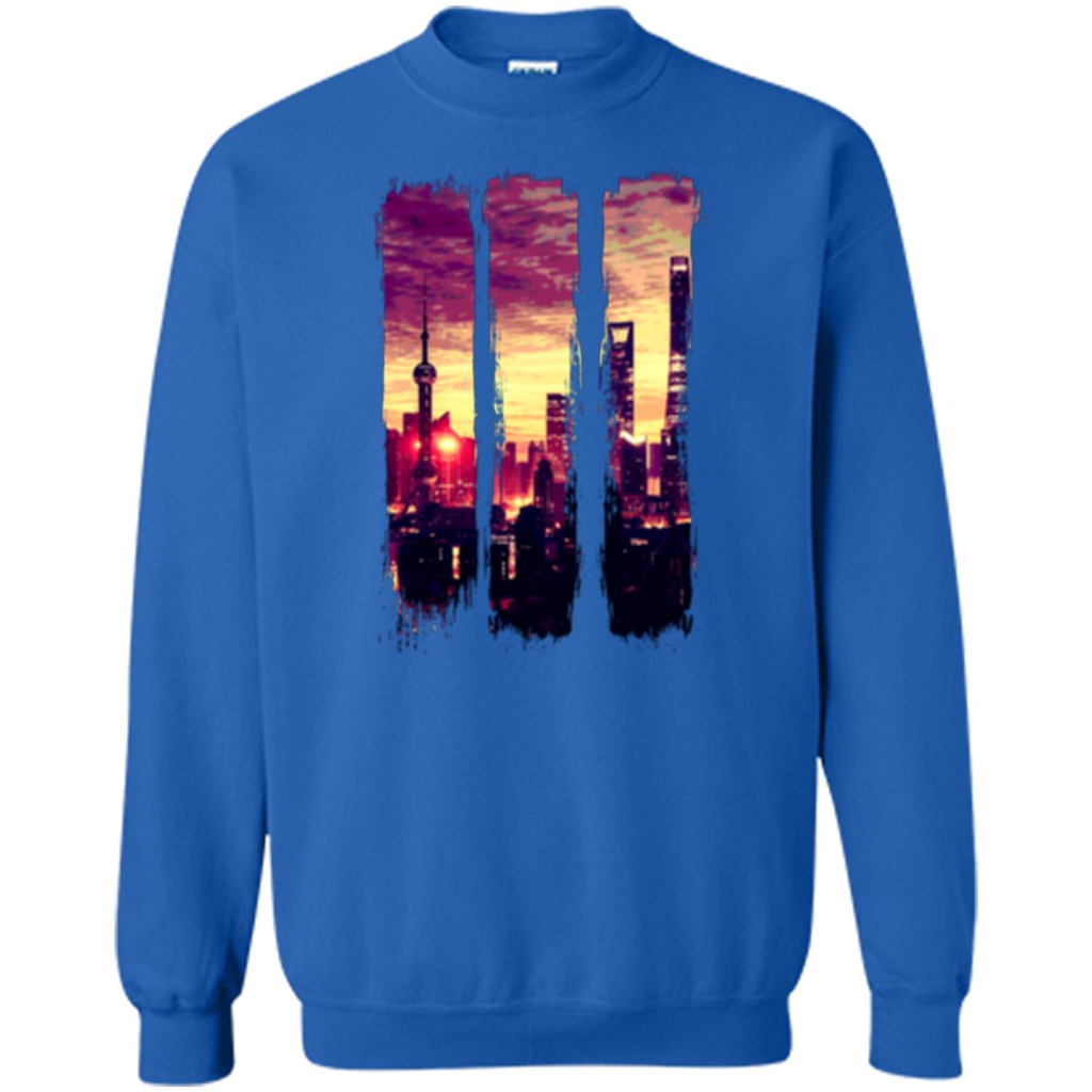 Sunset City T-shirt Royal