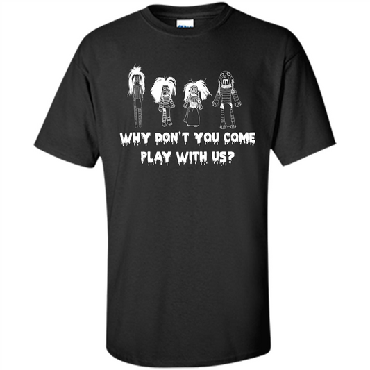 Halloween Creepy Dolls T-Shirt Dolls Black