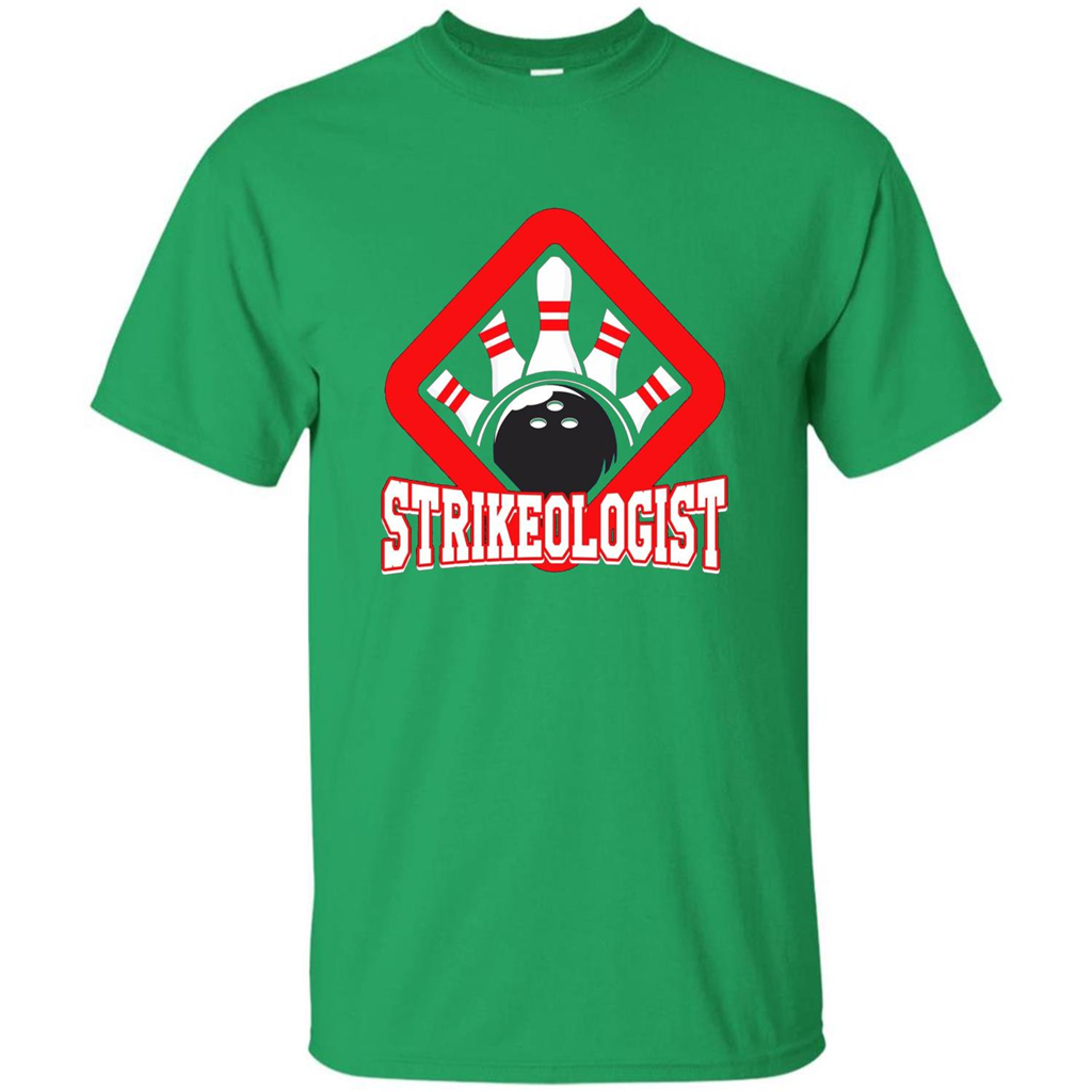 Strikeologist Bowling T-shirt For Bowling Lover Irish Green