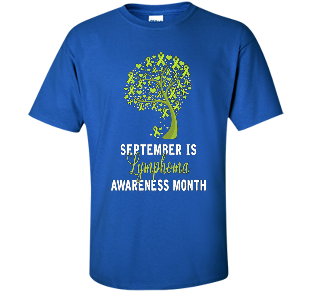 Lymphoma Cancer Awareness T-shirt September Is Lymphoma Awareness Month Royal