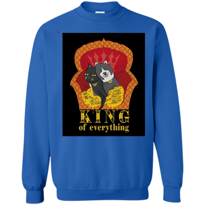 Cats And Dogs Lovers T-shirt King Of Everything Royal