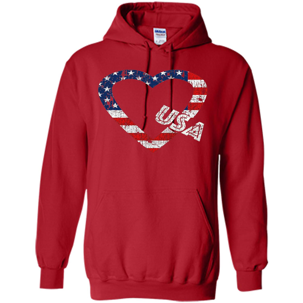 Independence Day T-shirt Love USA Red