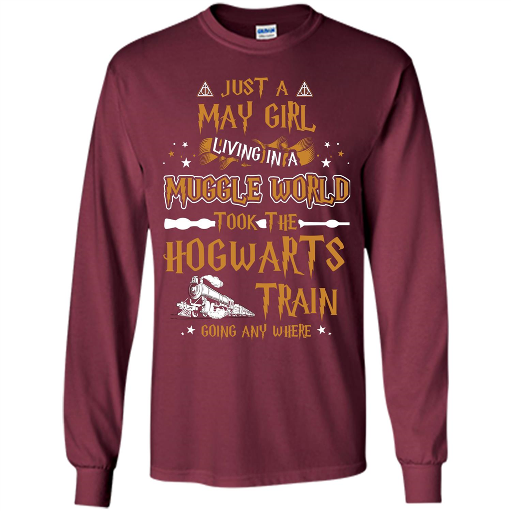 Harry Potter T-shirt Just A May Girl Living In A Muggle World