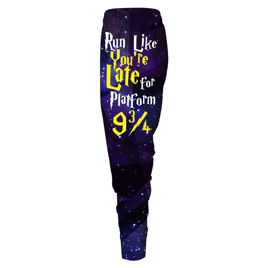 Run Like You're Late For Platform 9 3/4 Harry Potter Jogging Pants