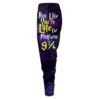 Run Like You're Late For Platform 9 3/4 Harry Potter Jogging Pants