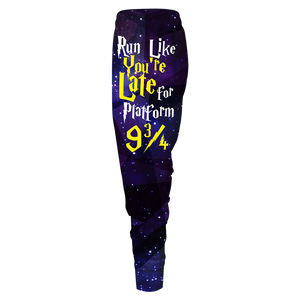 Run Like You're Late For Platform 9 3/4 Harry Potter Jogging Pants