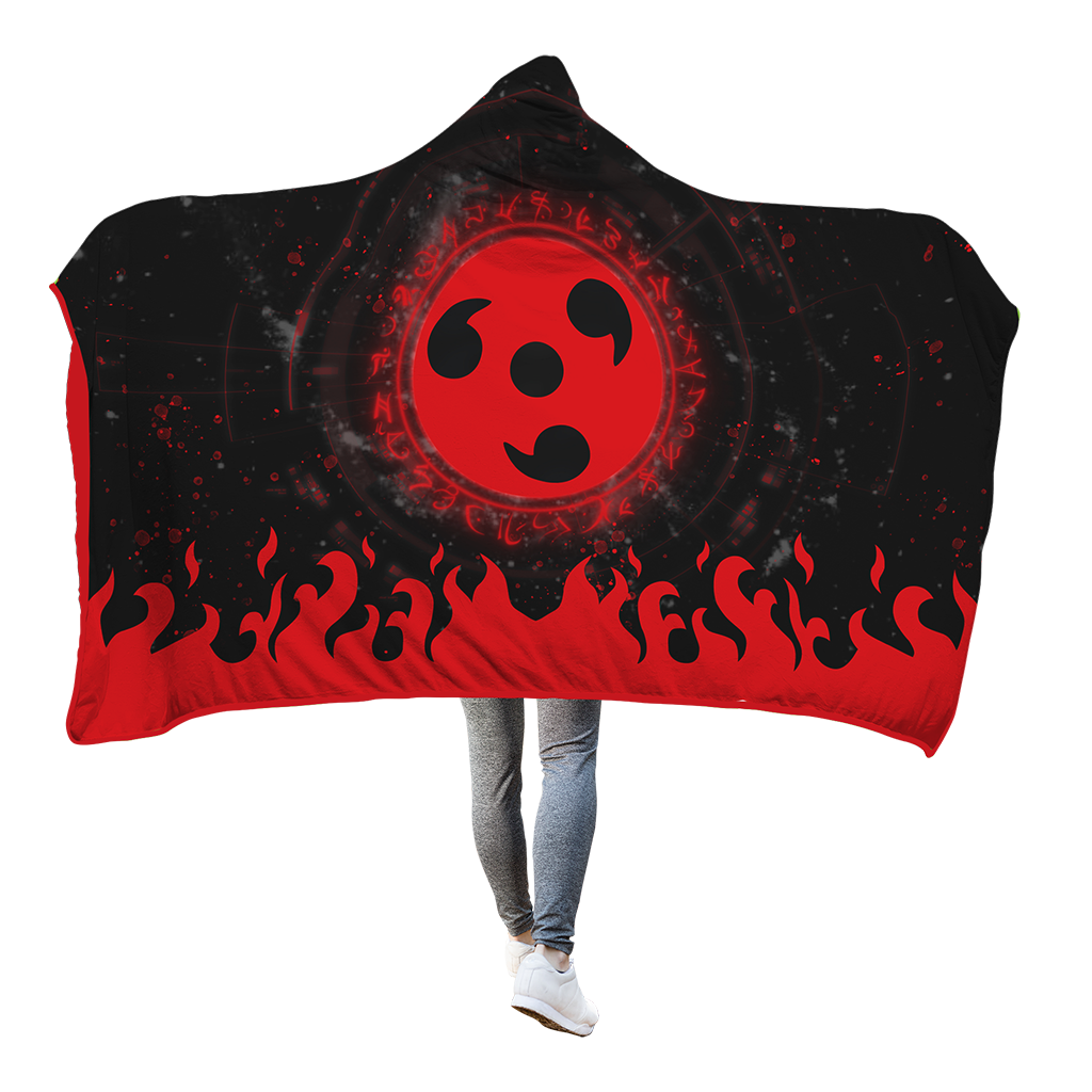 Naruto 3D Hooded Blanket Sharigan