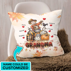 Personalized Grandma Fall Pillow