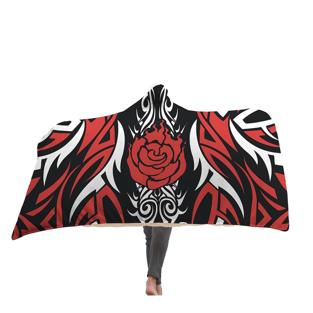 RWBY Ruby Rose Symbol Hooded Blanket