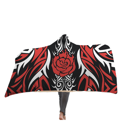 RWBY Ruby Rose Symbol Hooded Blanket