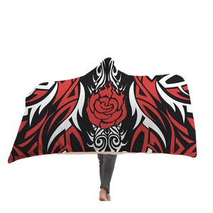 RWBY Ruby Rose Symbol Hooded Blanket