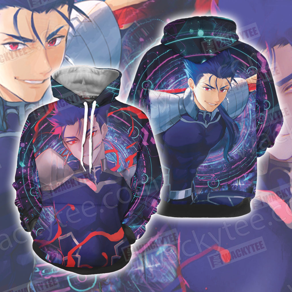 Fate/Stay Night Lancer Unisex 3D Hoodie