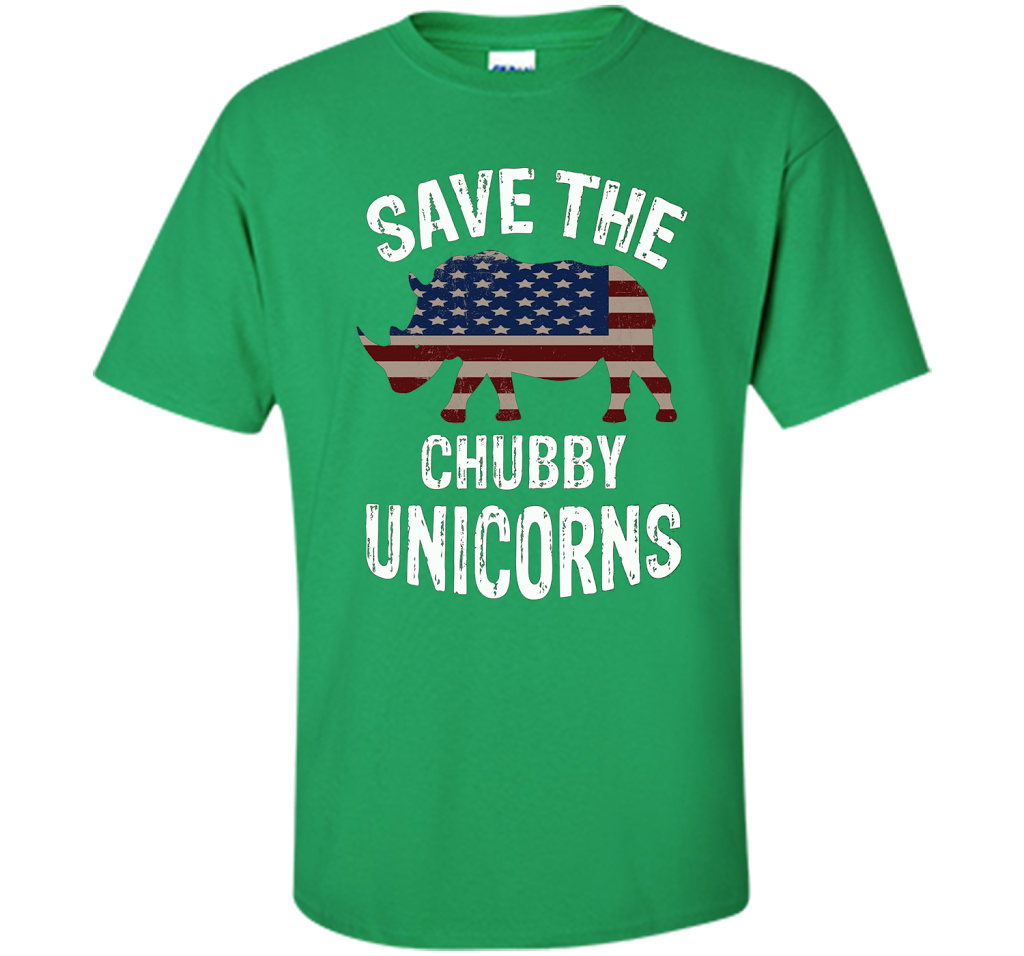 Save the Chubby Unicorns T-Shirt Funny t-shirt Irish Green