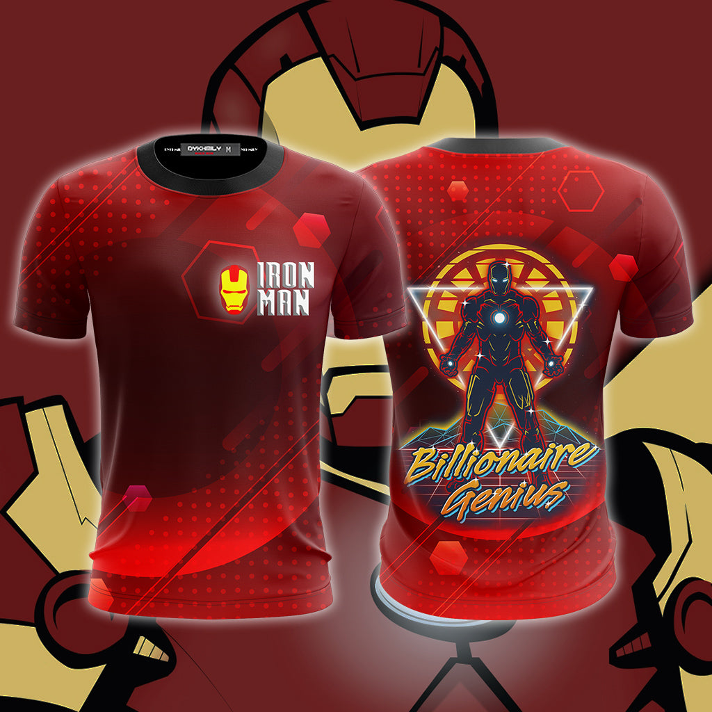 Iron Man Billionaire Genius Unisex 3D T-shirt T-shirt