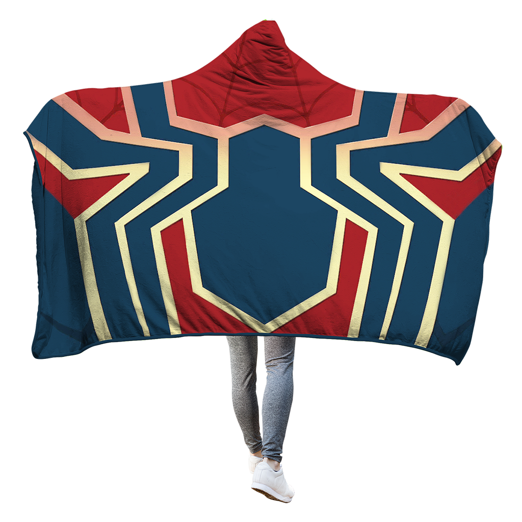 Spider-man 3D Hooded Blanket Iron Spider