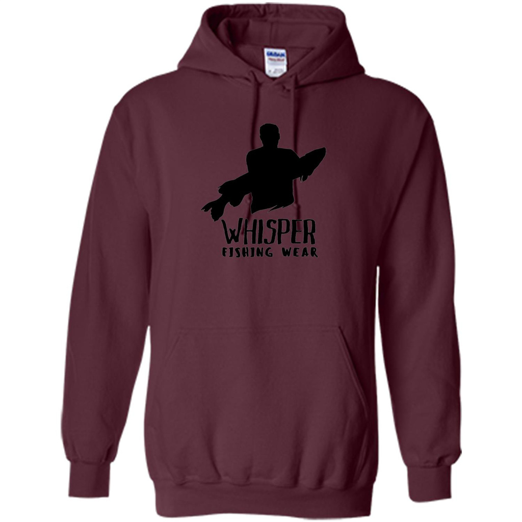 Fishing Lover T-shirt Whisper Fishing Wear Maroon