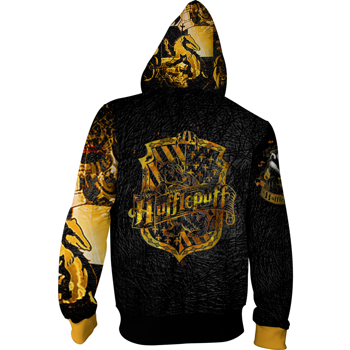 Hufflepuff House Harry Potter Zip Up Hoodie