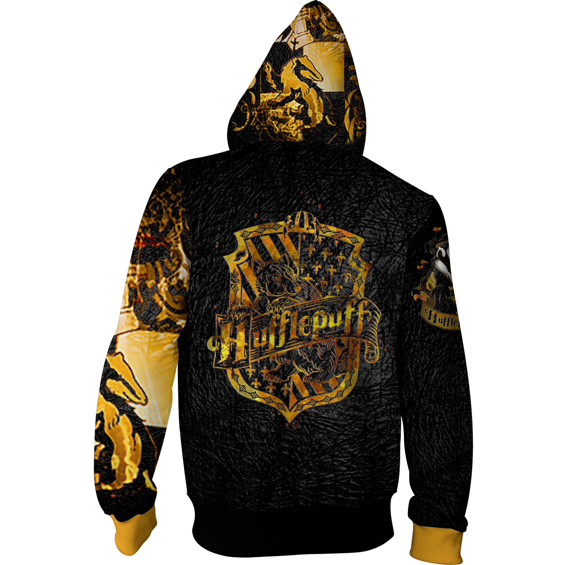Hufflepuff House Harry Potter Zip Up Hoodie