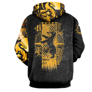 The Hufflepuff Badger Harry Potter 3D Hoodie
