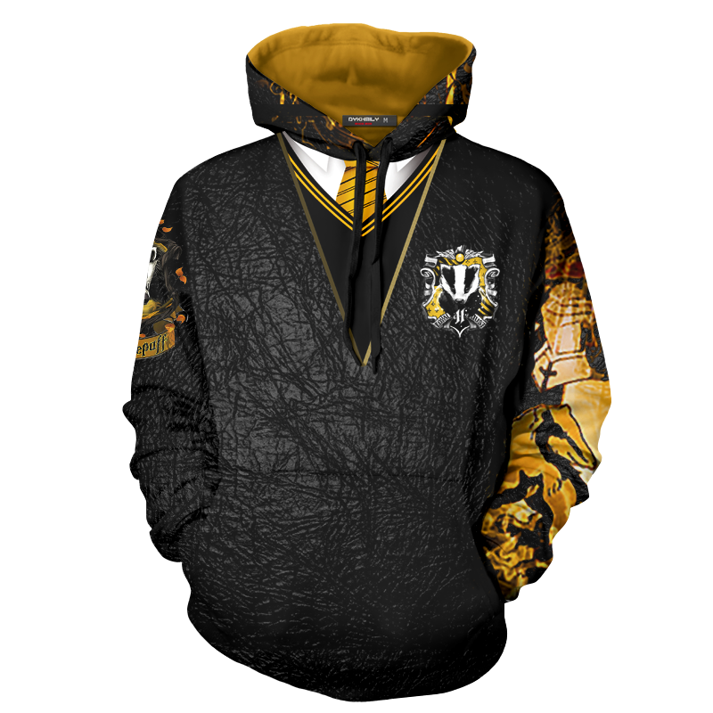 The Hufflepuff Badger Harry Potter 3D Hoodie