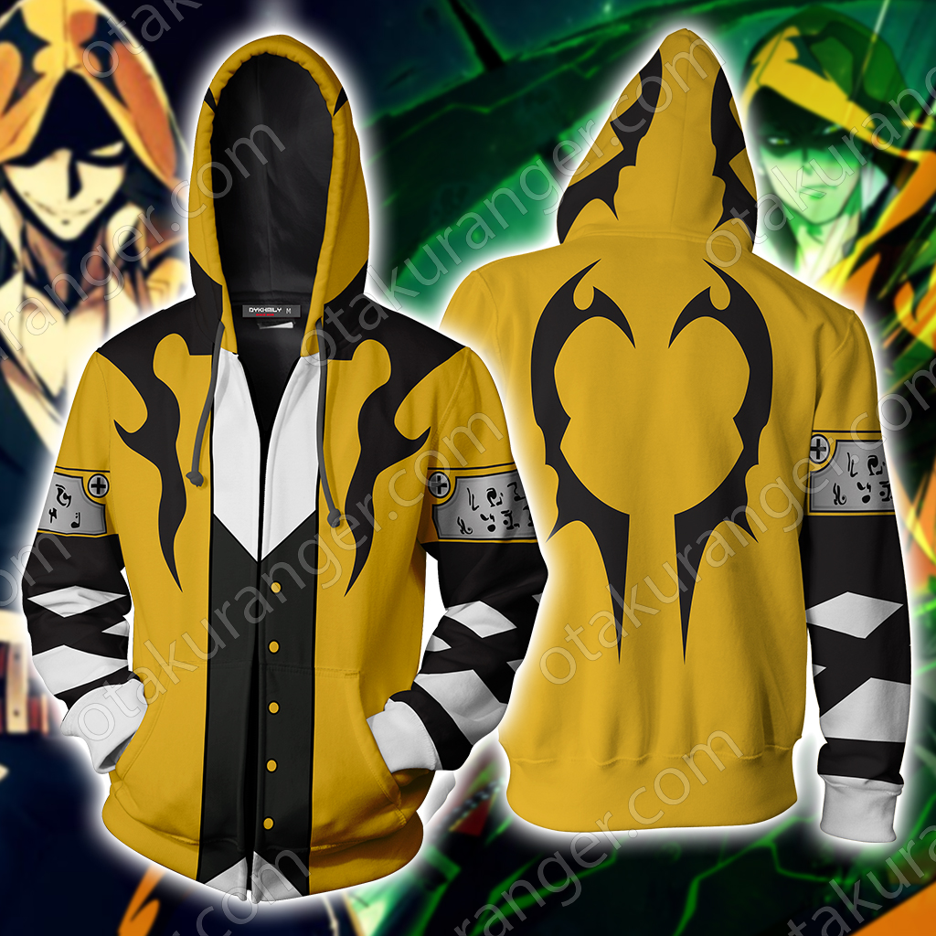 Yuuki Terumi Blazblue Cosplay Zip Up Hoodie Jacket 4XL