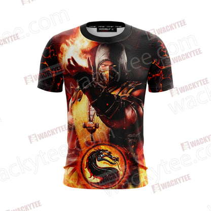 Mortal Kombat Scorpion New Look Unisex 3D T-shirt