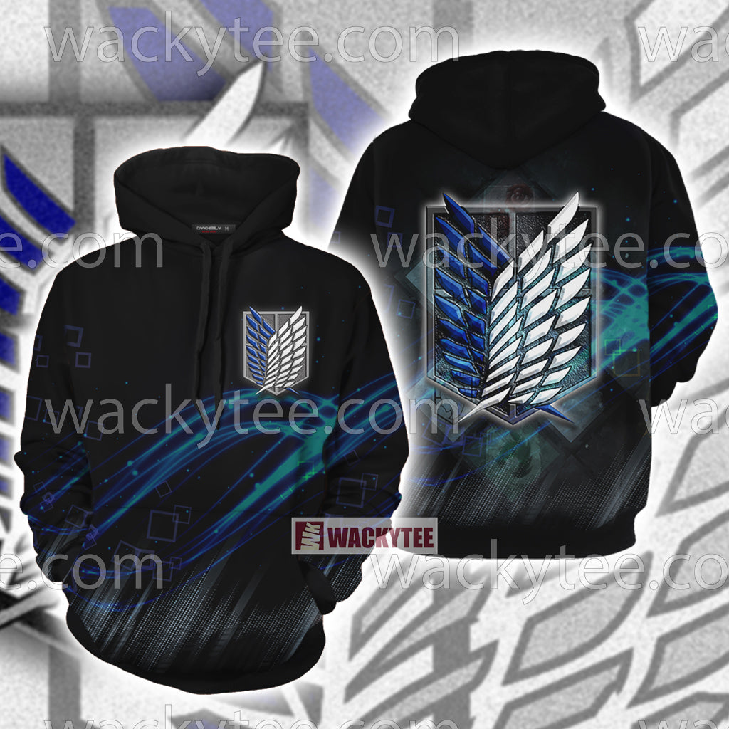 Attack On Titan Scouting Legion For The Glory Of Humanity 3D Hoodie