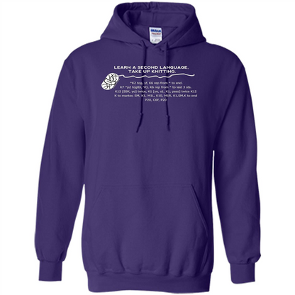 Funny Knitting T-shirt Knitting Gift Shirt Purple
