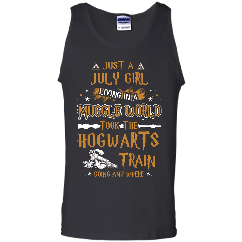 Harry Potter T-shirt Just A July Girl Living In A Muggle World