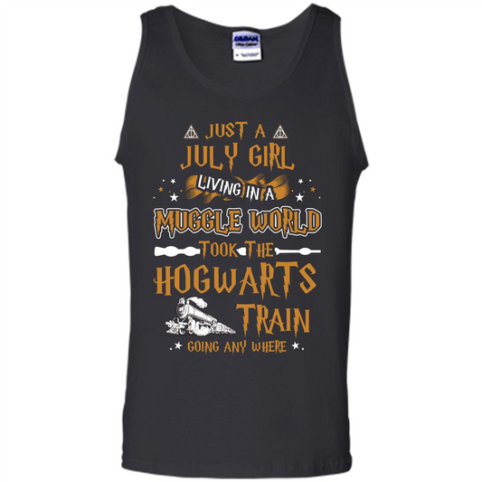 Harry Potter T-shirt Just A July Girl Living In A Muggle World