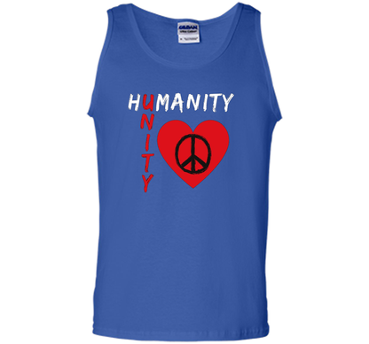 Humanity, Unity T-Shirt, Peace, Love T-shirt Royal