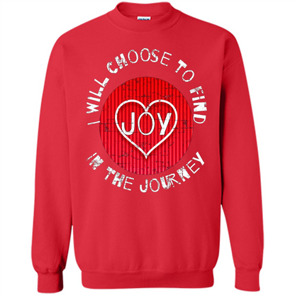 Christian T-shirt I Choose To Find Joy In My Journey Red
