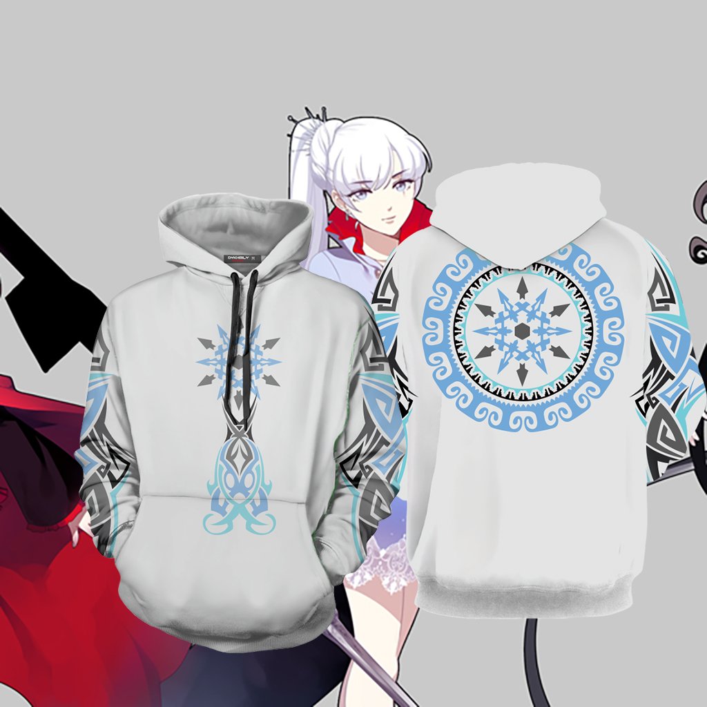 RWBY Weiss Schnee Symbol 3D Hoodie